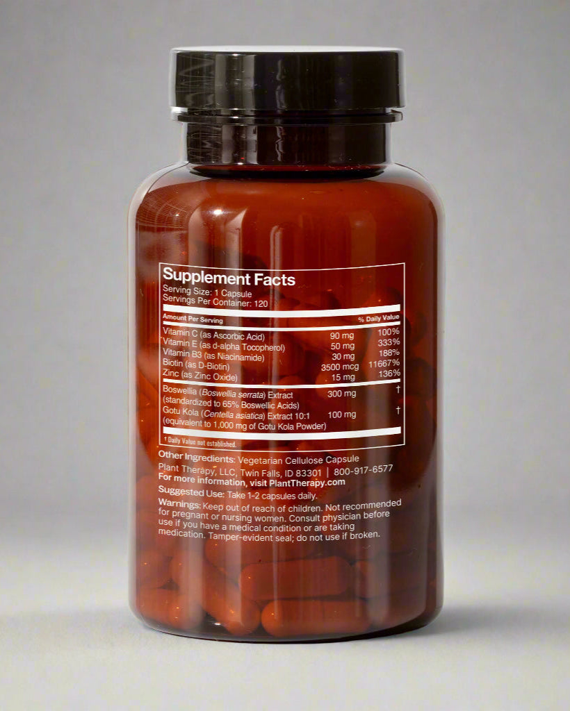 3-in-1 Hair, Skin & Nails Herbal Supplement - 120 Capsules