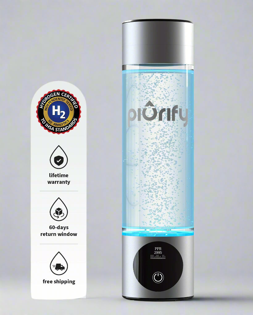 PIURIFY Hydrogenator® Bottle - Silver