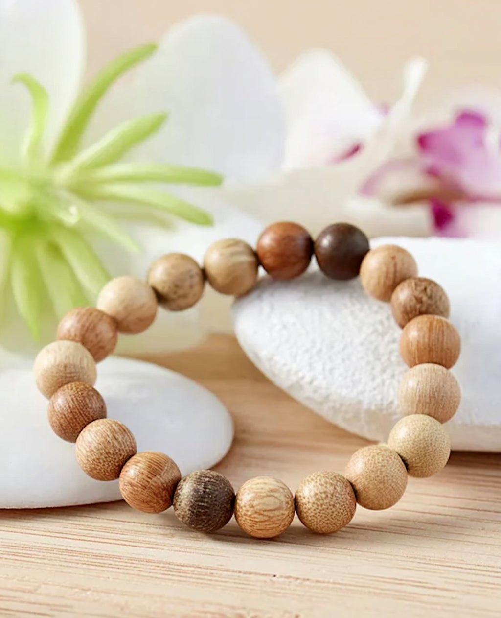 Natural Wood Grounding Bracelet