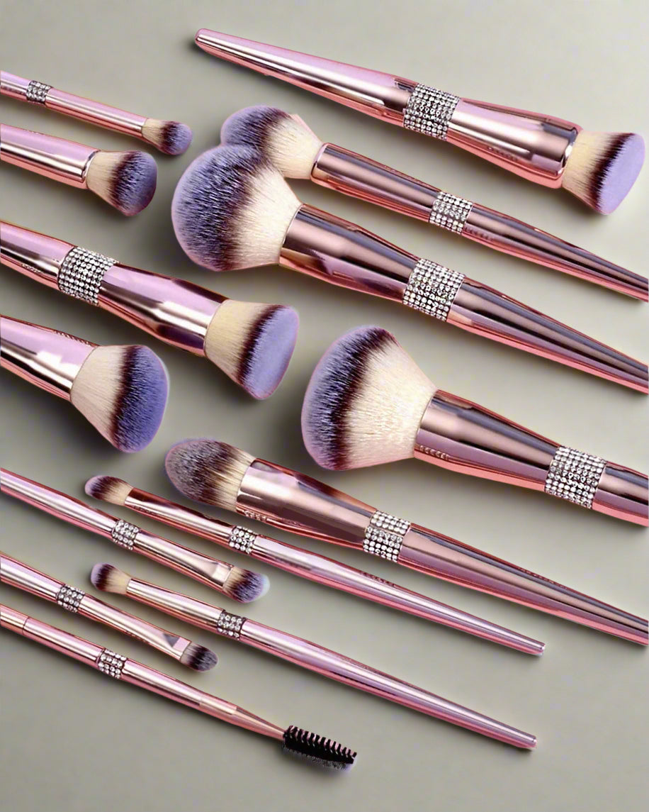Luxe Crystal-Wrap Brush Set