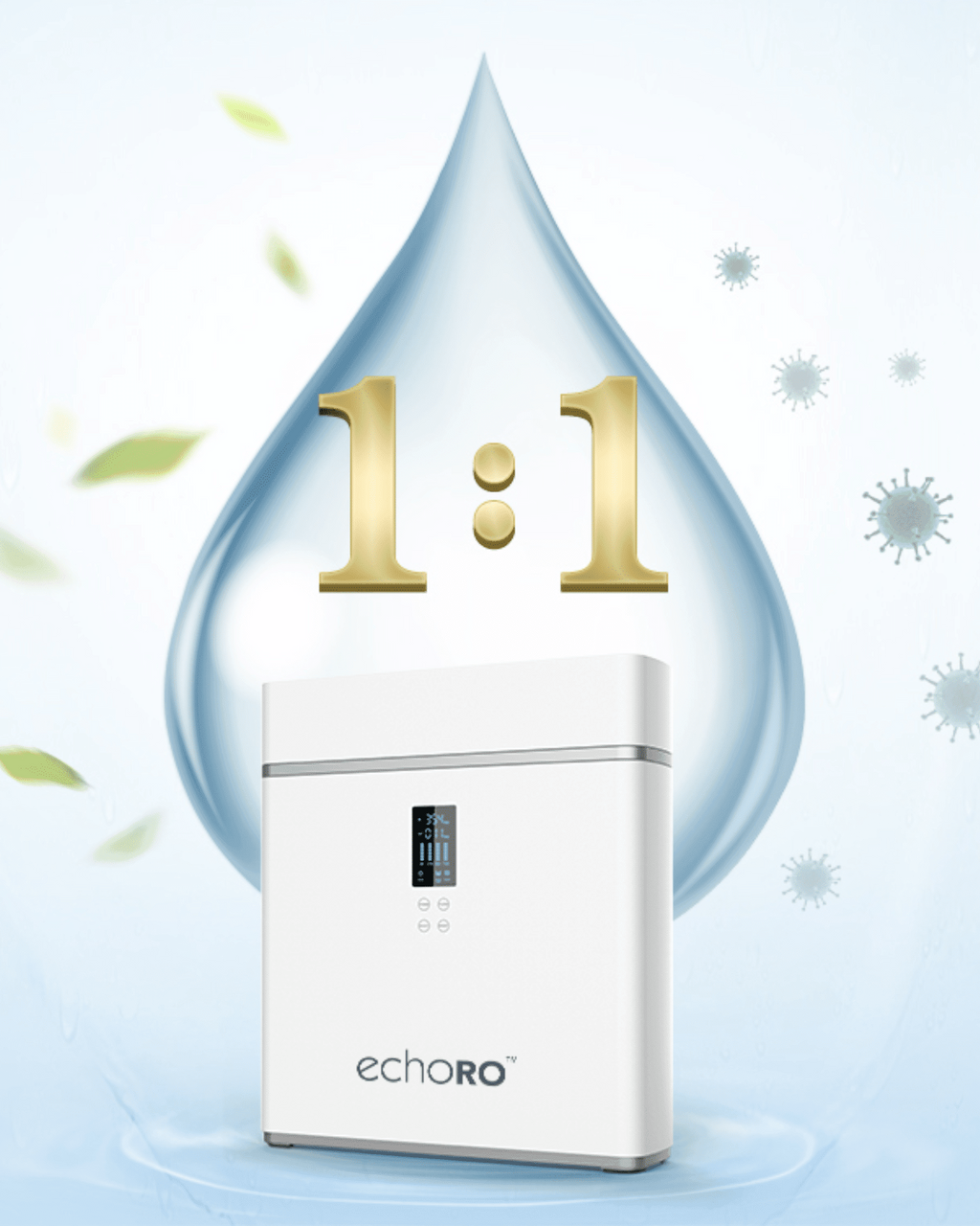 Echo RO™ Water Filter Machine (Tankless Reverse Osmosis)