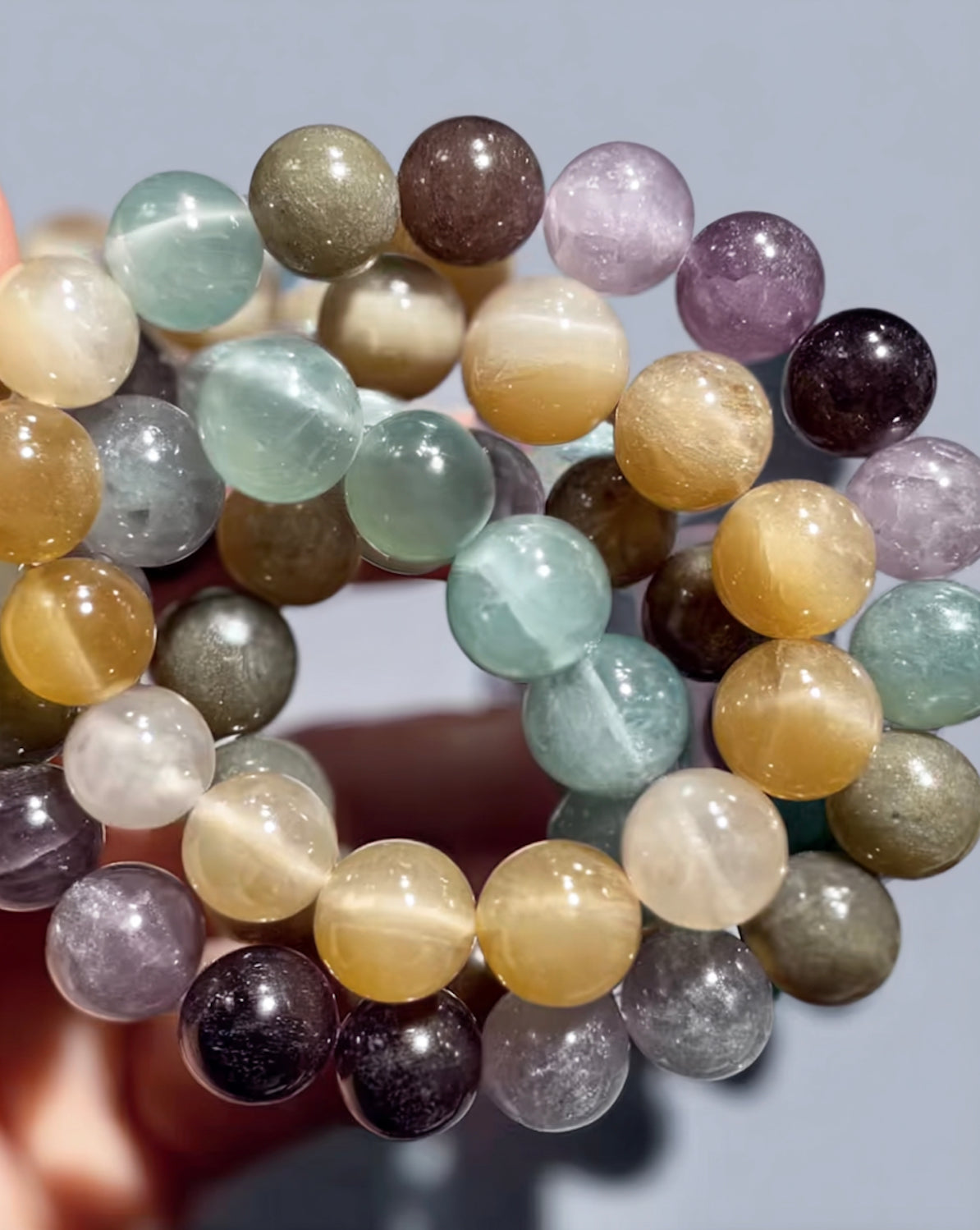 Rainbow Fluorite Balance Bracelet