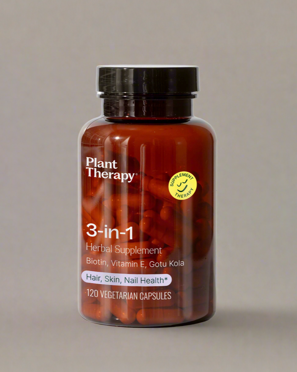 3-in-1 Hair, Skin & Nails Herbal Supplement - 120 Capsules