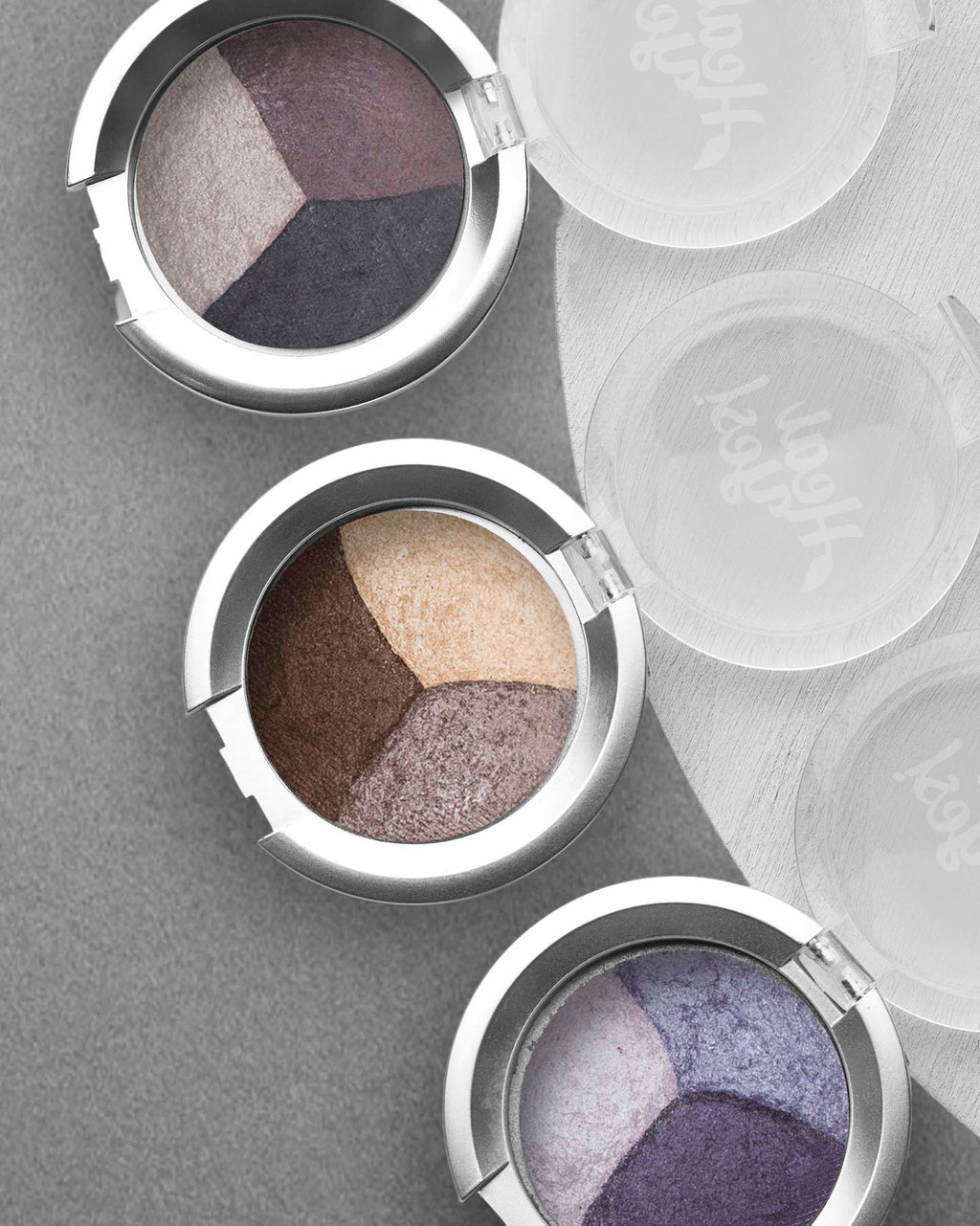 Long-Lasting Pressed Mineral Eyeshadow Trios
