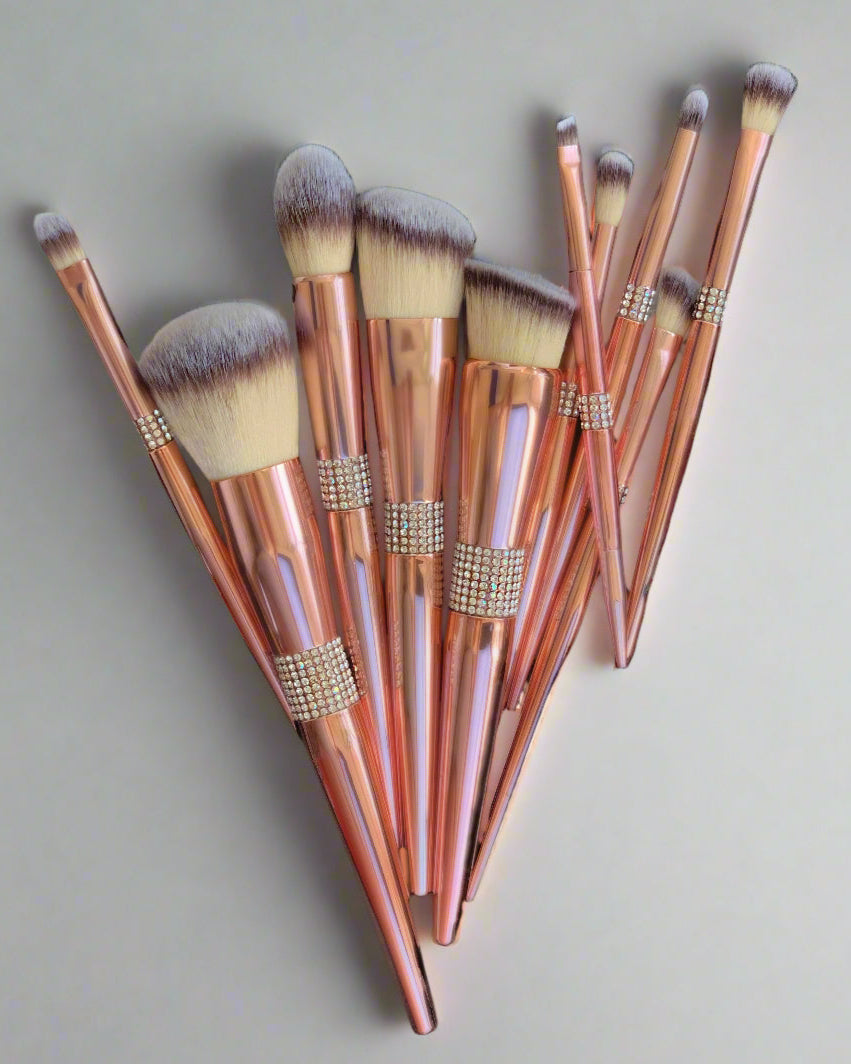 Luxe Crystal-Wrap Brush Set