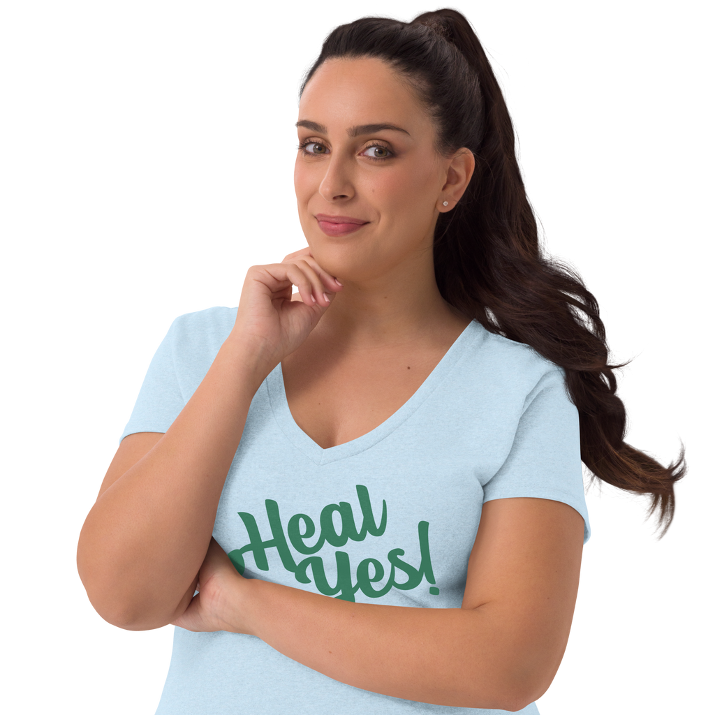 Women’s Recycled Heal Yes! V-Neck T-Shirt
